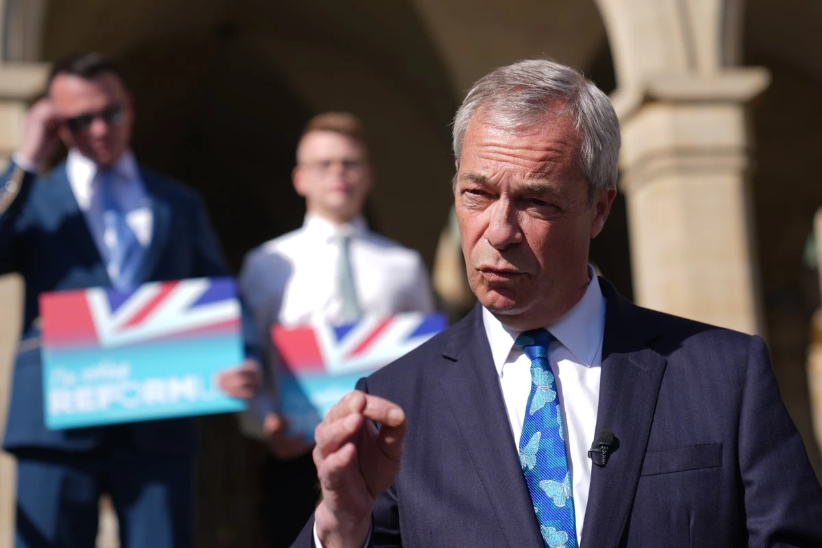 Live: Farage makes Reform UK campaign speech ahead of local elections