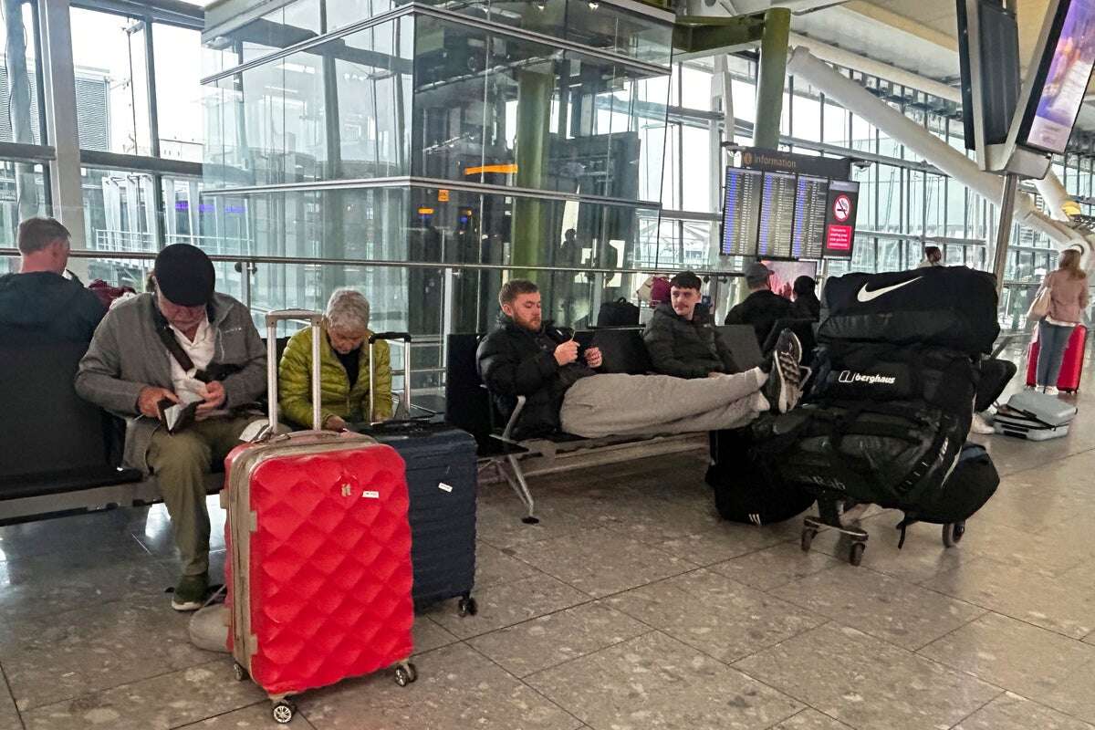 Heathrow airport - live: More delays expected after fire chaos