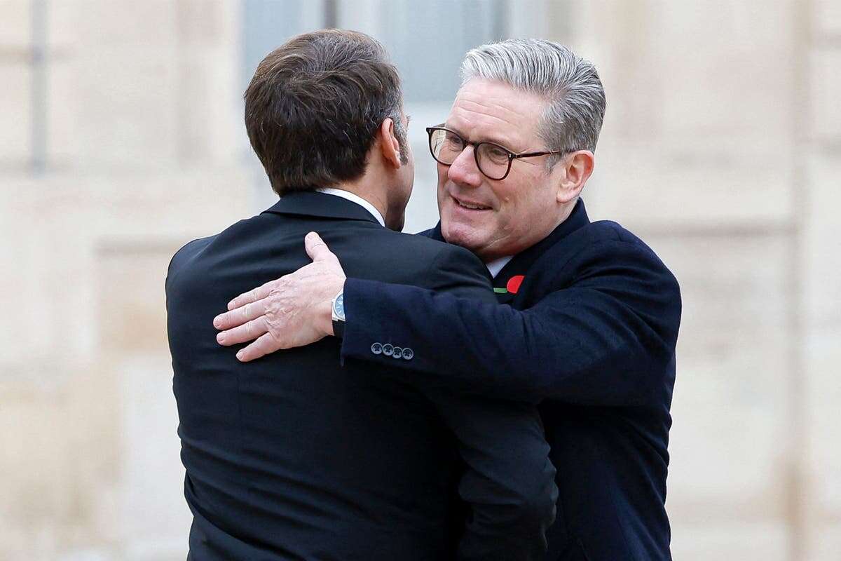 Starmer joins Macron for Armistice Day as leaders discuss Trump