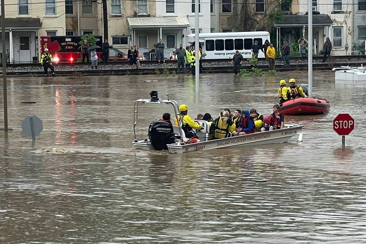 More than 200 people rescued from school after massive flood