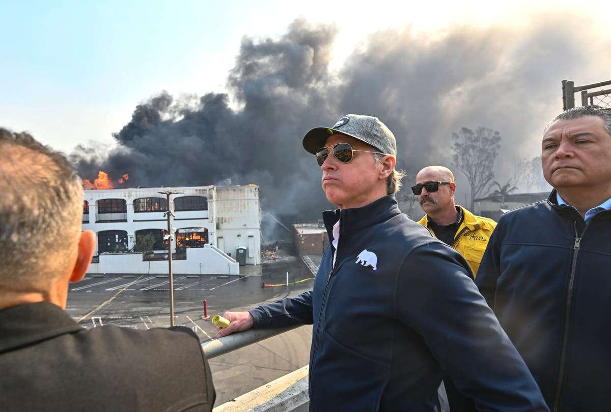 Gavin Newsom and Mike Johnson trade jabs over California wildfire aid