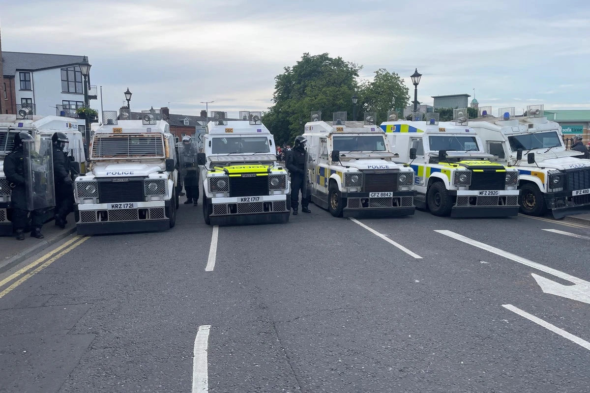 Thugs set fire to leisure centre in third night of NI violence