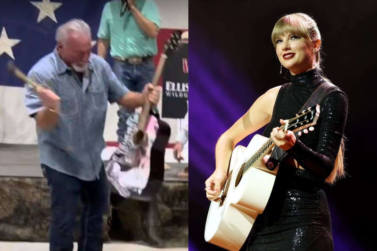 Man pays $4k for ‘autographed’ Taylor Swift guitar then smashes it