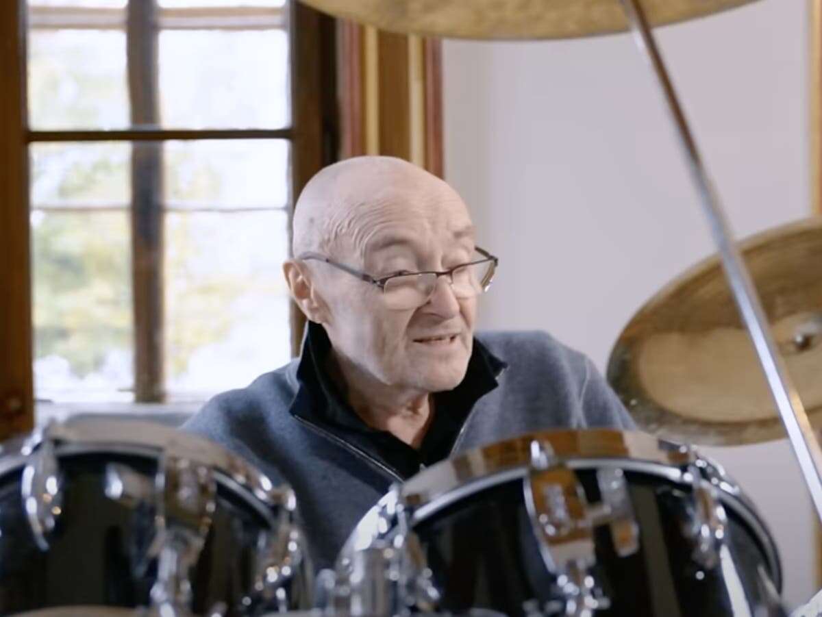 Phil Collins revisits his drumkit for the first time in years