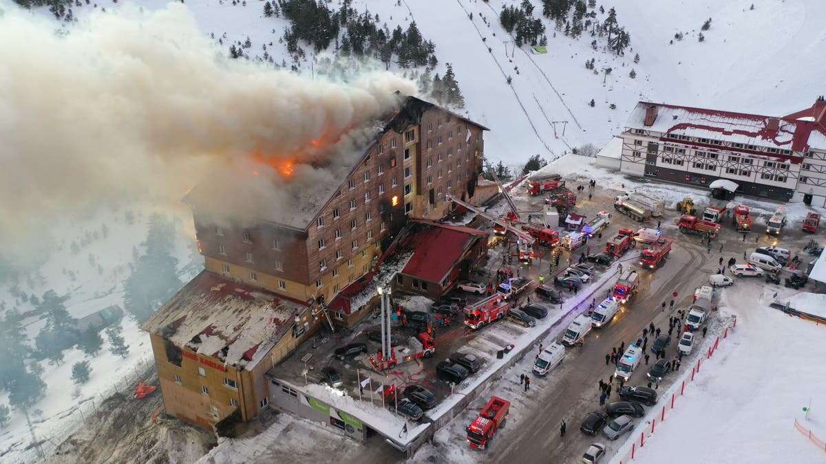 At least 66 killed in ski hotel fire that saw guests jump from window