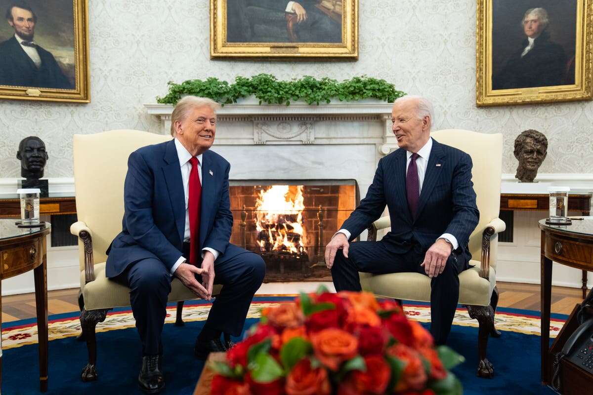 Trump and Biden played nice in the Oval as the circus returned to DC