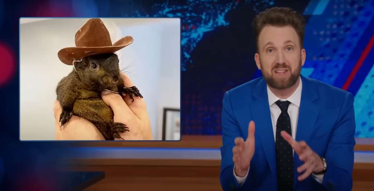 The Daily Show mocks Trump campaign’s closing message about squirrel