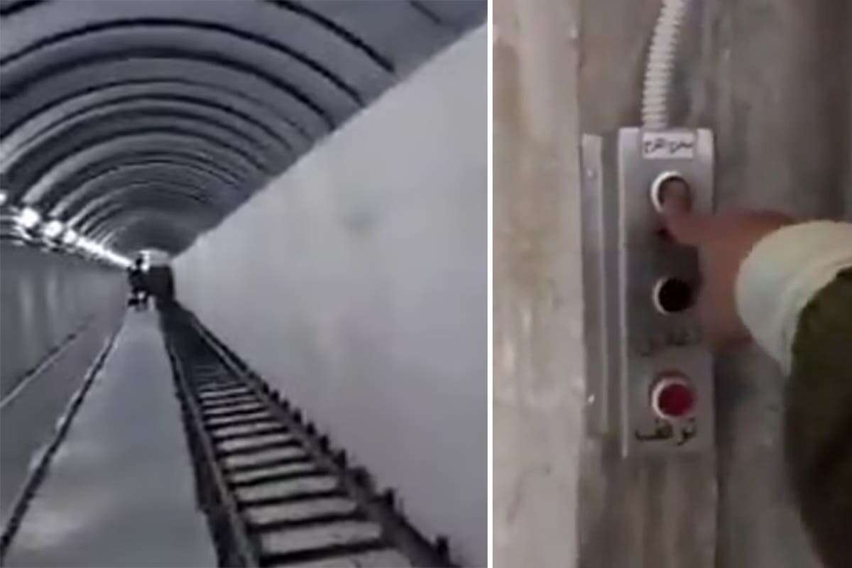 Footage shows underground tunnels used by Assad regime in Syria