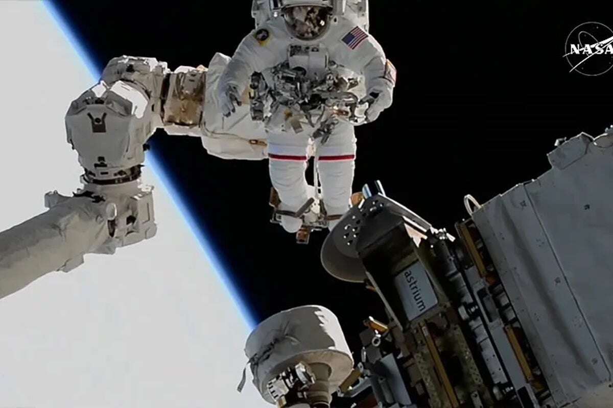 NASA astronaut stuck on space station breaks record