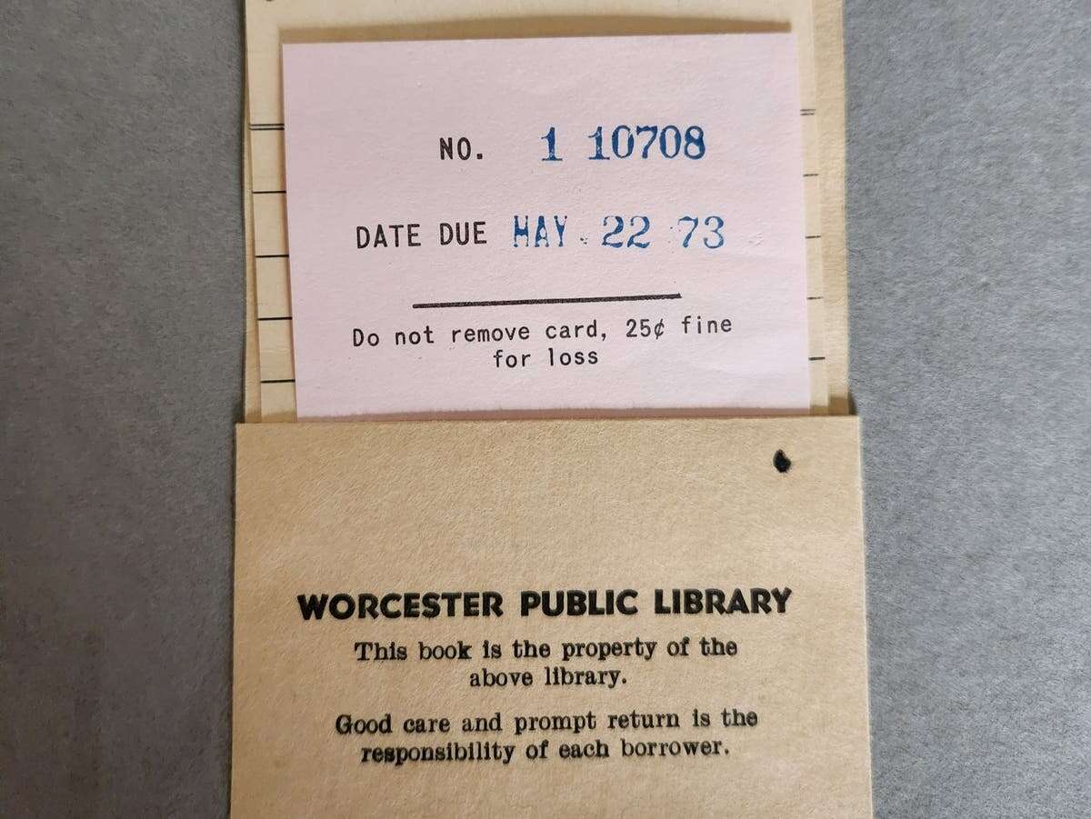 Decades-overdue book returned to Massachusetts library with sweet note