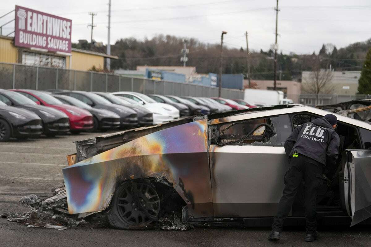 FBI’s joint terrorism task force probing new arson attack on Teslas