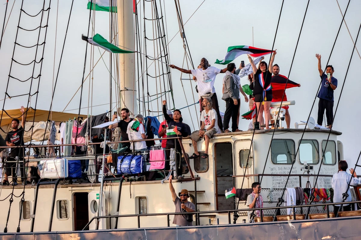 Gaza flotilla – live: Greta Thunberg’s aid vessel declares emergency