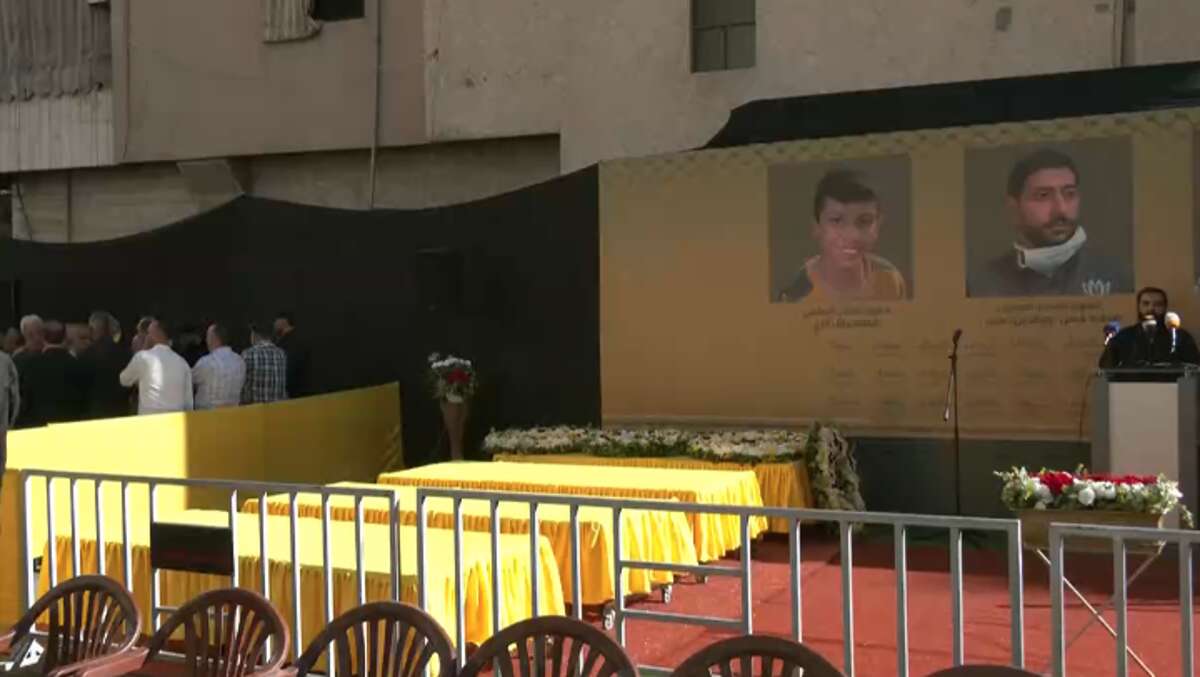 Live: Hezbollah holds funeral for four killed after pagers explode