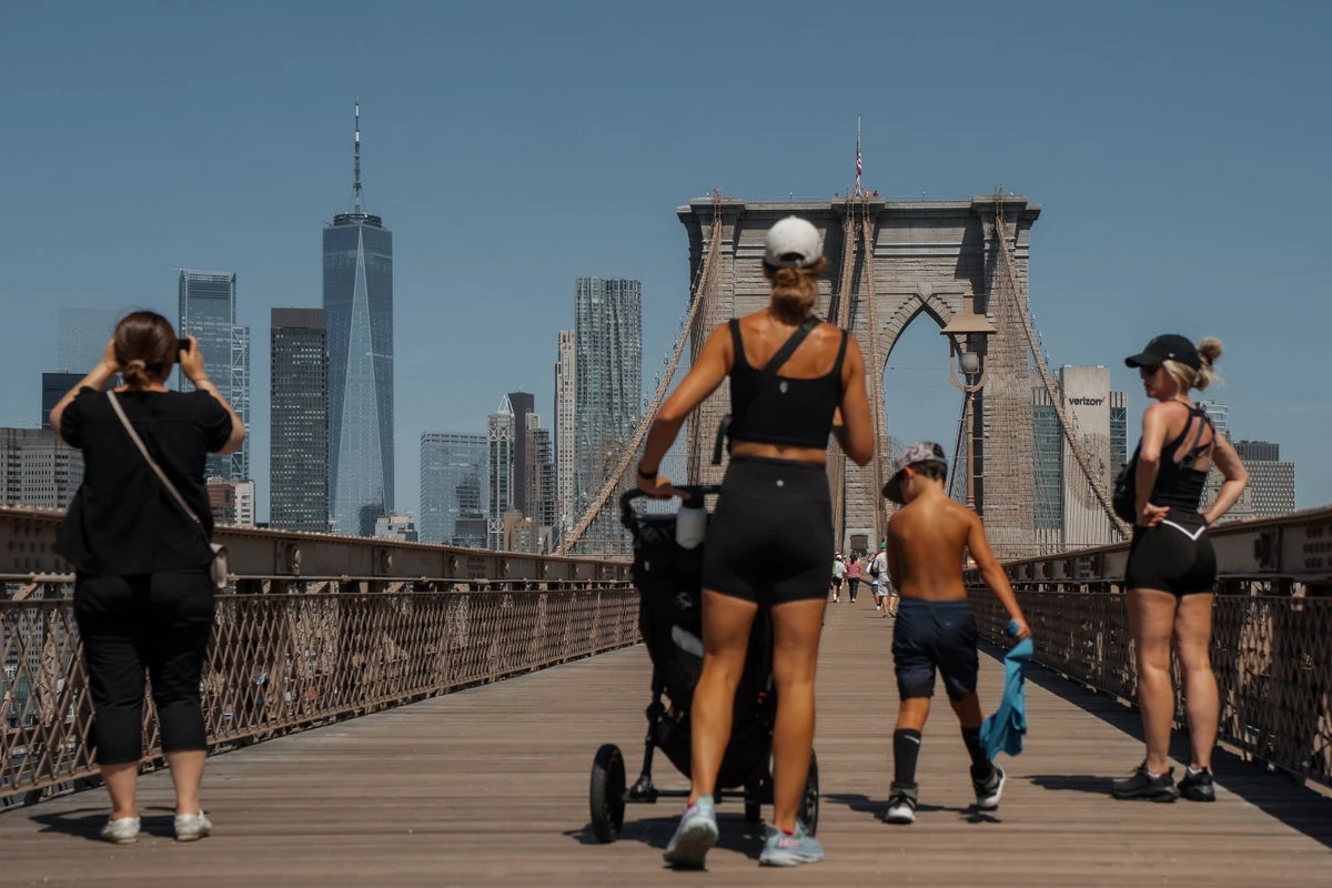 Heatwaves scorch the East Coast with NYC seeing highs of over 100F
