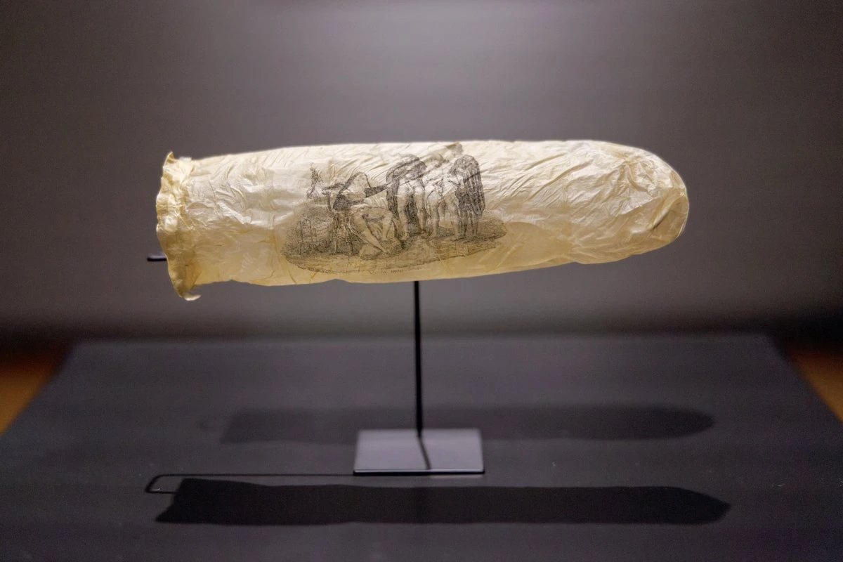 200-year-old condom etched with erotic art makes museum debut