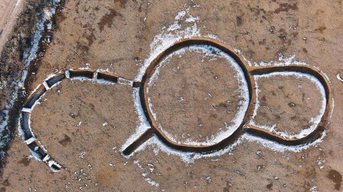 France dig reveals mysterious horseshoe-shaped monument with weapons