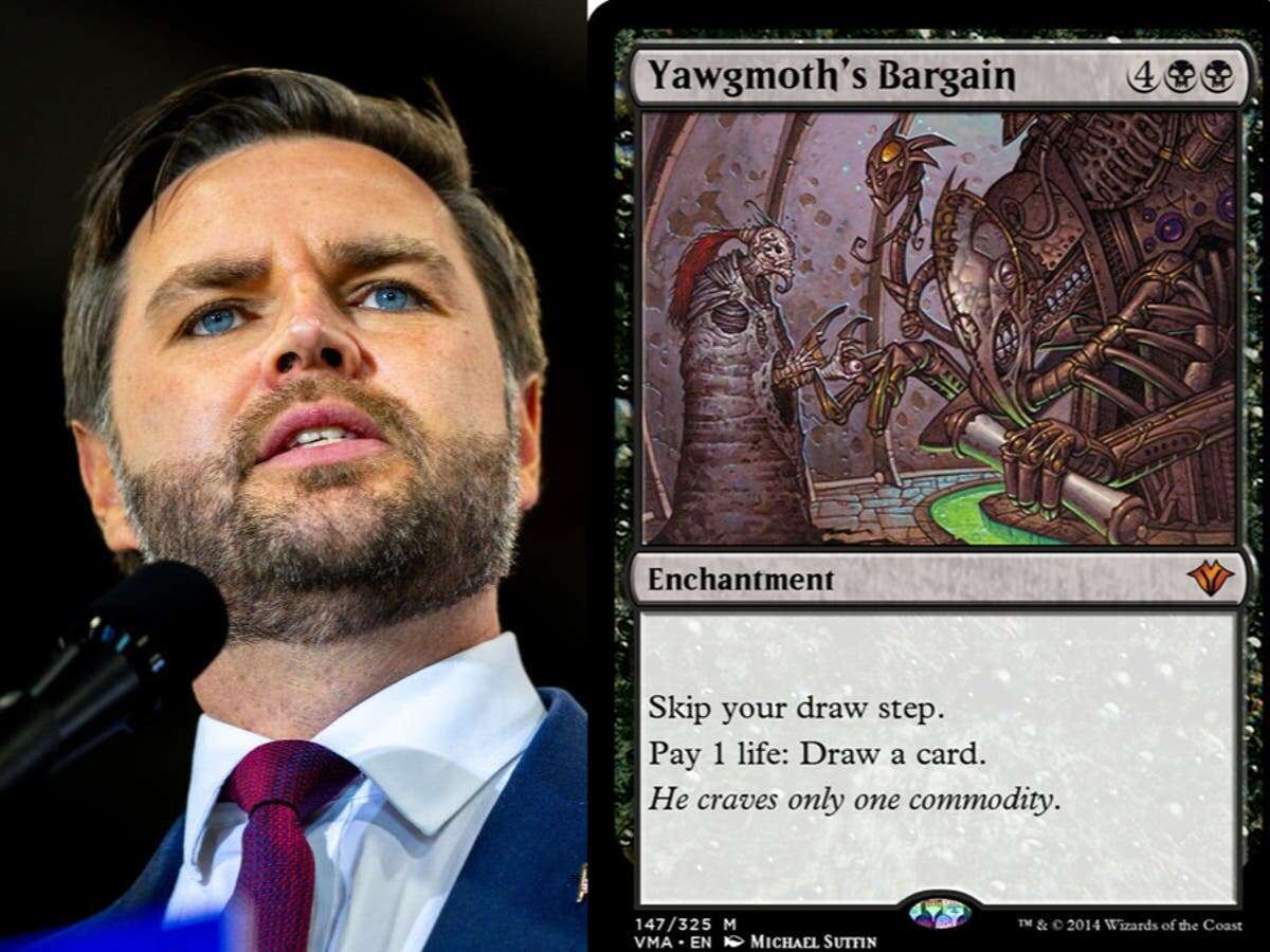 Magic the Gathering fans explain why JD Vance’s top card is a bad sign