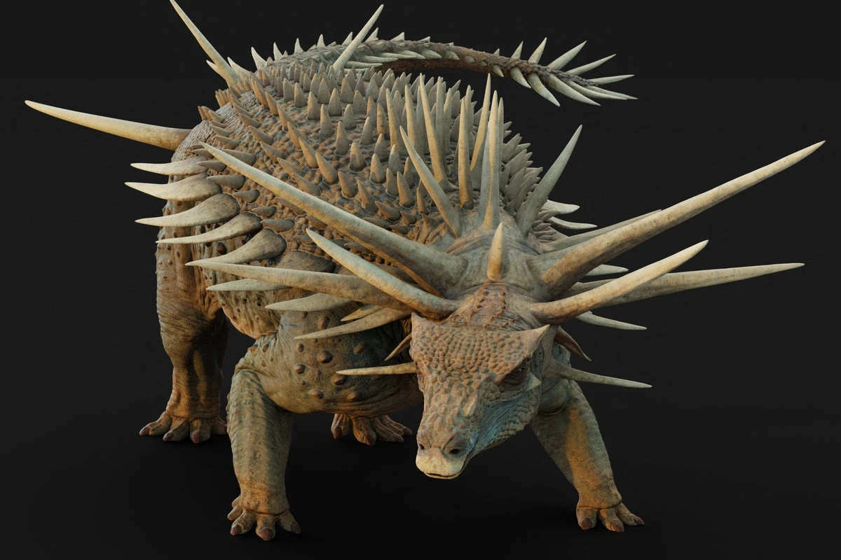 ‘Bizarre’ armoured dinosaur covered in spikes revealed