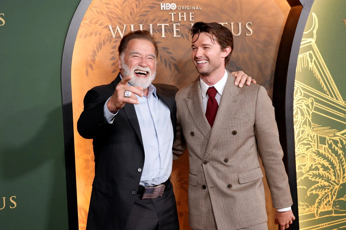 Women keep giving Arnold Schwarzenegger their numbers – for his son