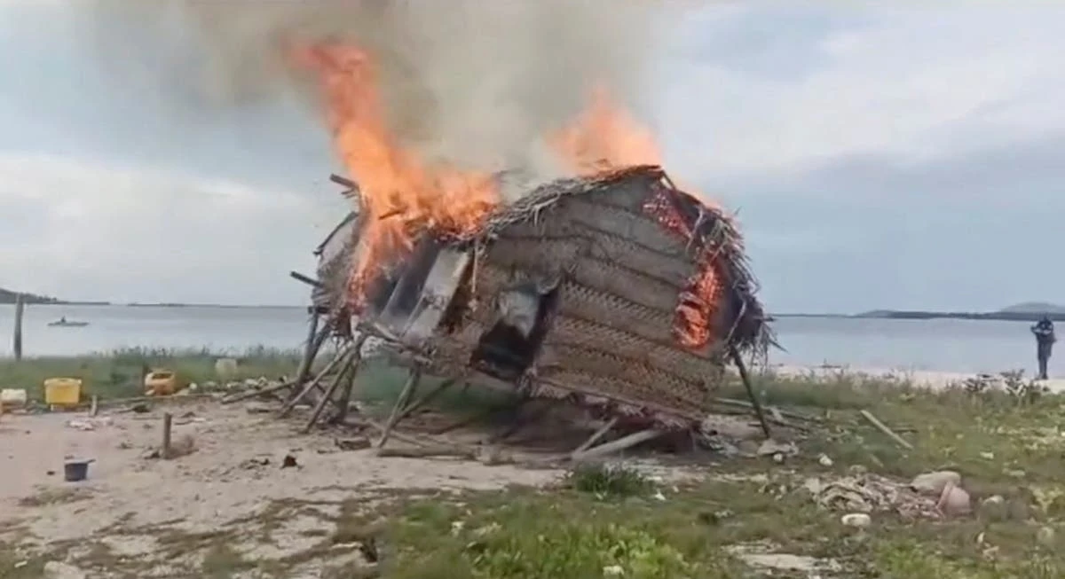 Anger as hundreds of sea nomads evicted from their floating homes