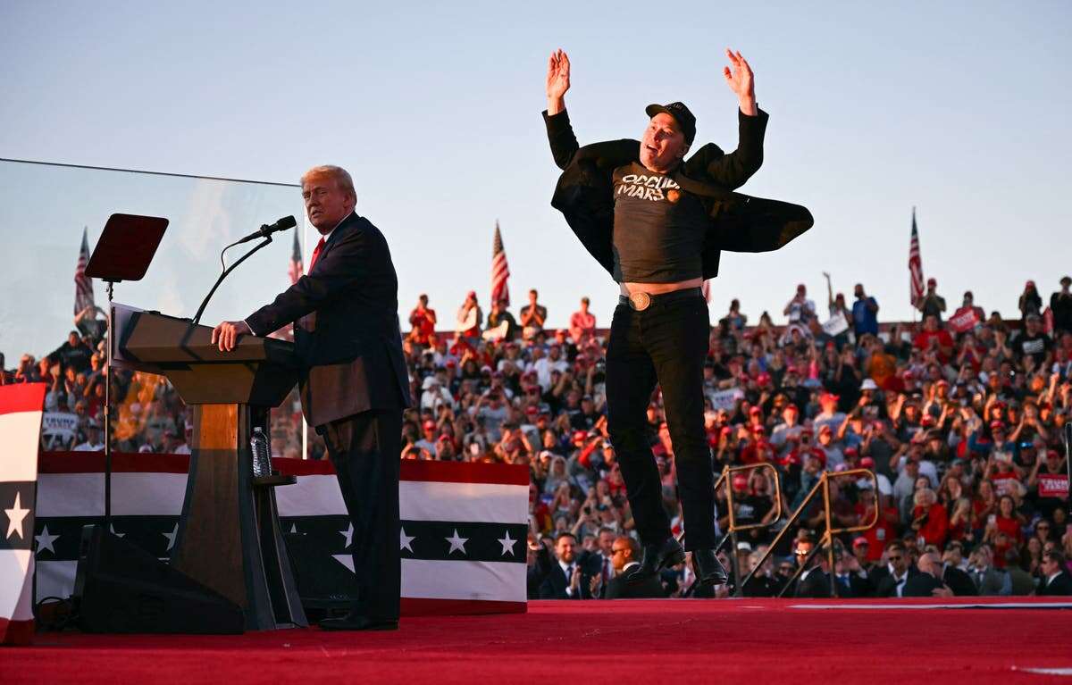 Elon Musk’s photo at Trump’s rally has the internet in hysterics