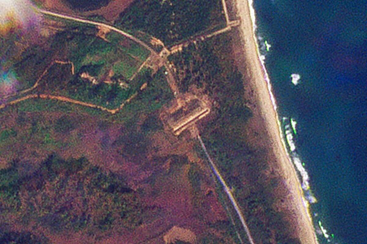 North Korea satellite images show mystery trenches dug at border