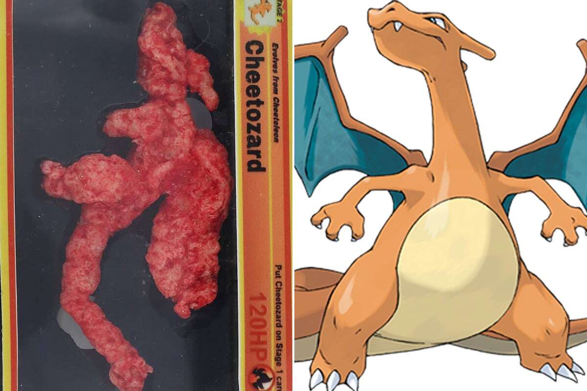 Pokémon-shaped Cheeto, 'Cheetozard,' sells at auction for $87,840