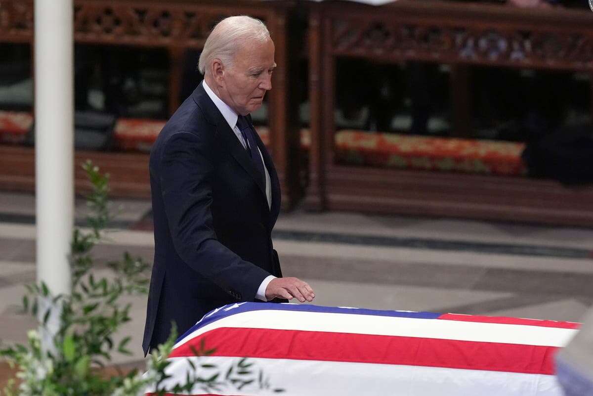 Biden hails Carter’s ‘strength of character’ in eulogy