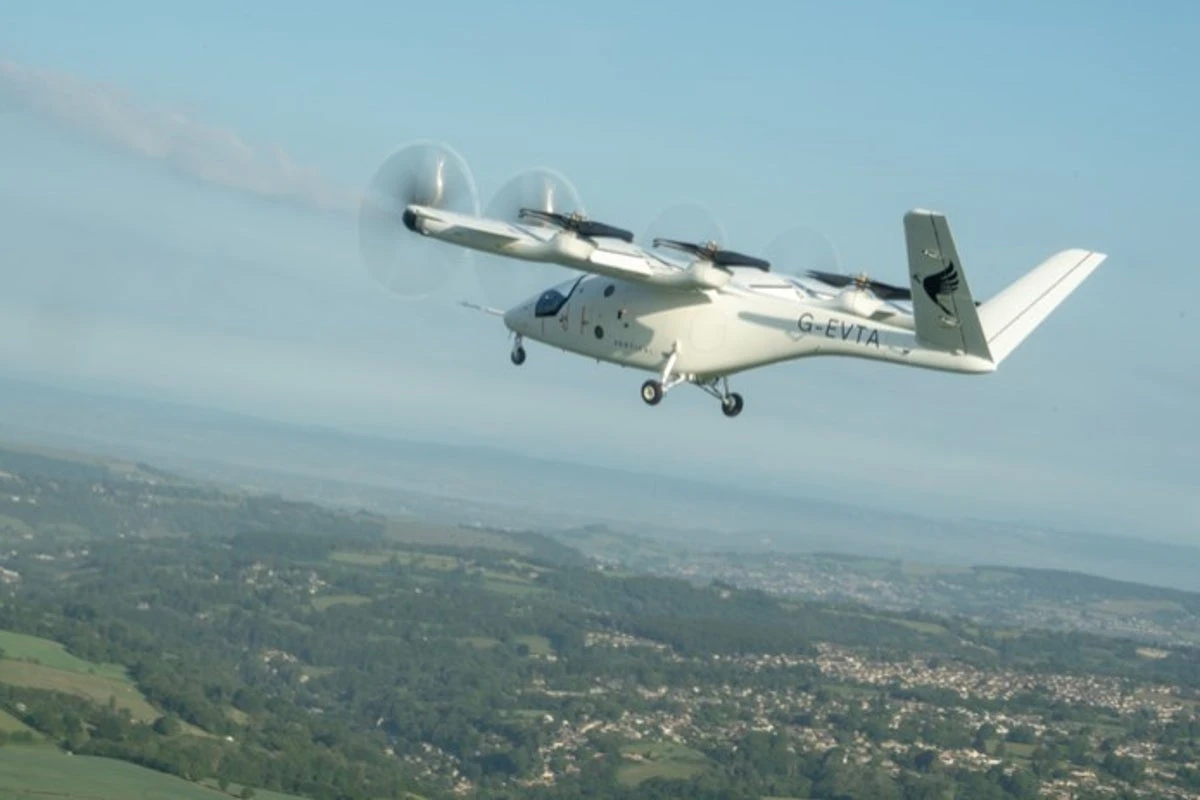 Britain’s first-ever flying taxi takes to the skies