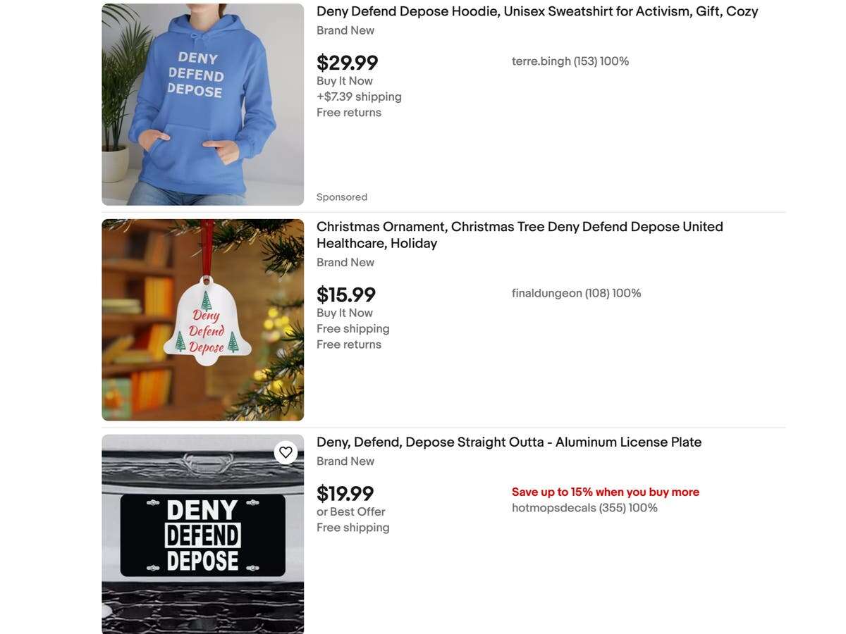 Amazon pulls ‘deny, defend, depose’ merch from online store