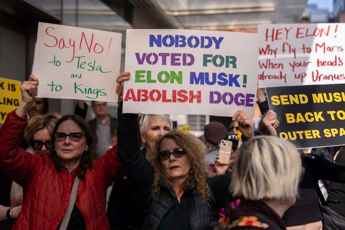 Anti-Tesla protests grow amid anger at Elon Musk’s DOGE cuts