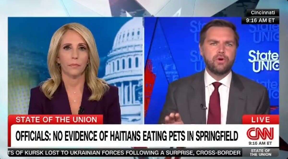 JD Vance appears to admit tale about immigrants eating pets is made-up