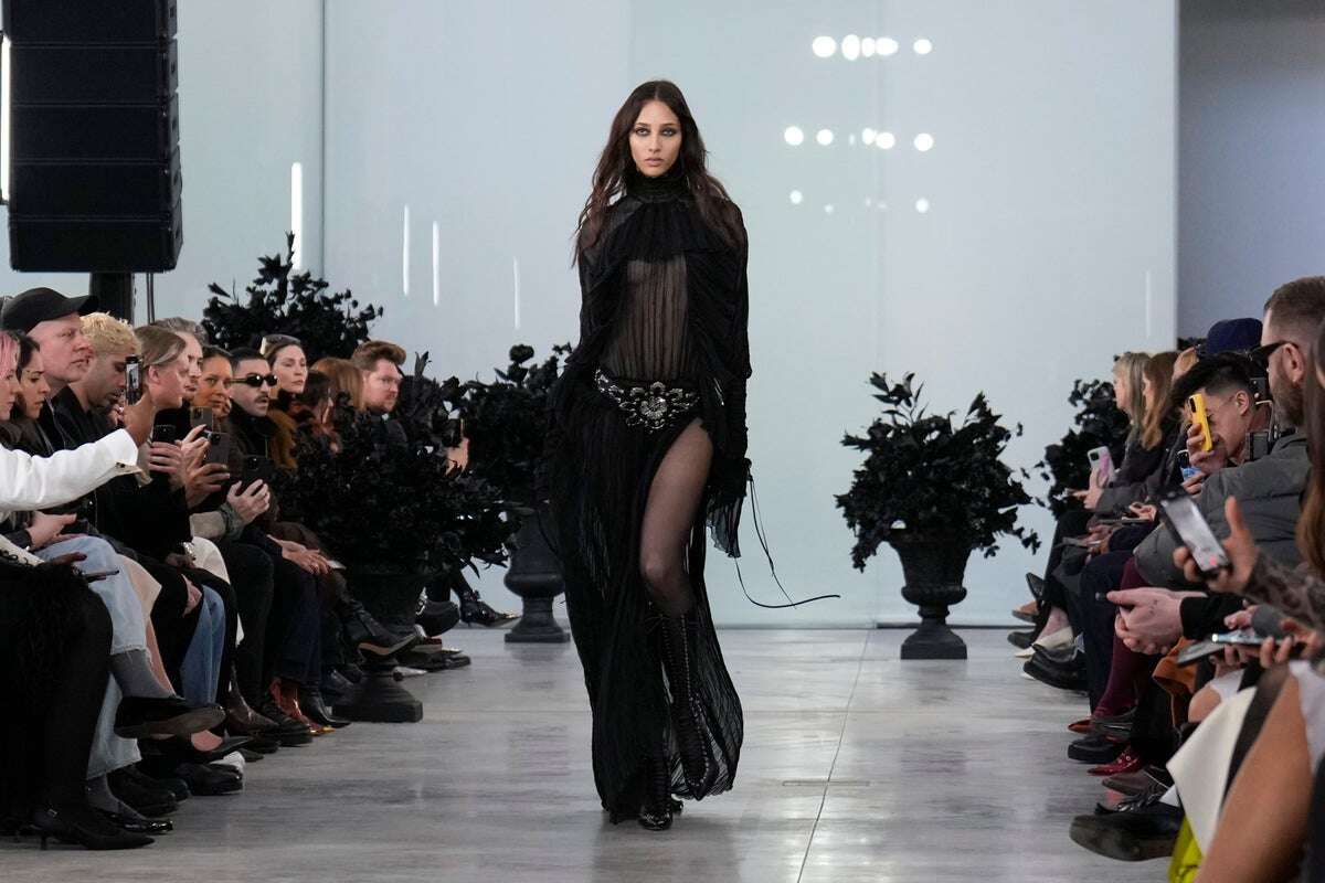 Irina Shayk opens Blumarine show in Milan injecting buzz into creative director David Koma’s debut