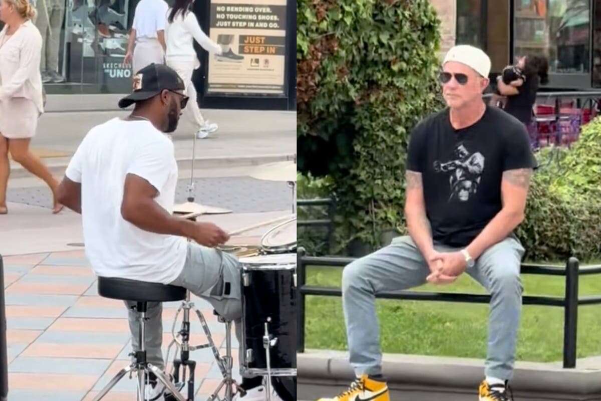 Busker has no idea who he’s playing a RHCP’s song in front of