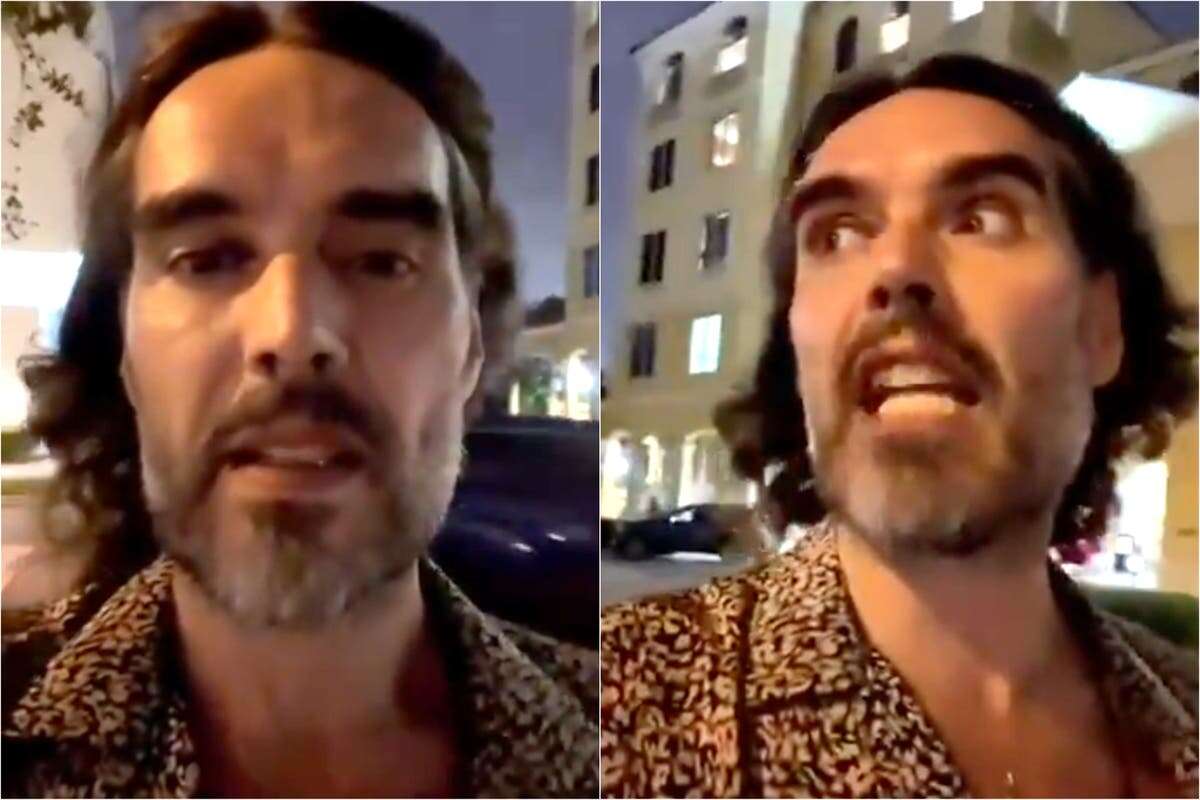 Russell Brand claims he’s found God in Hurricane Milton