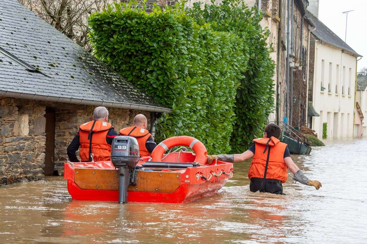 Residents rescued from flooded homes as Storm Herminia batters France