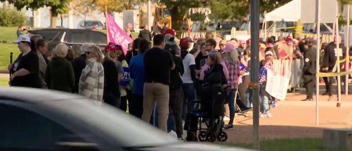 Trump rally voters fume after event change means they miss out