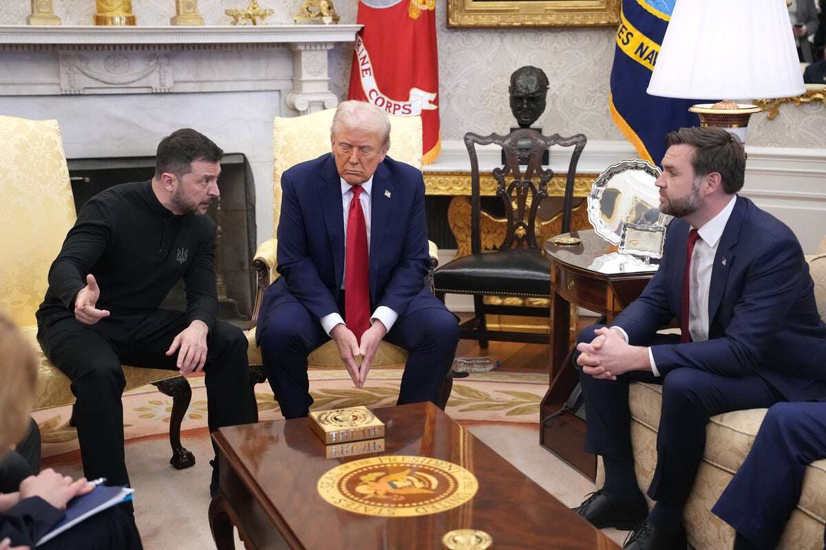 Trump and Zelensky meeting devolves into shouting match