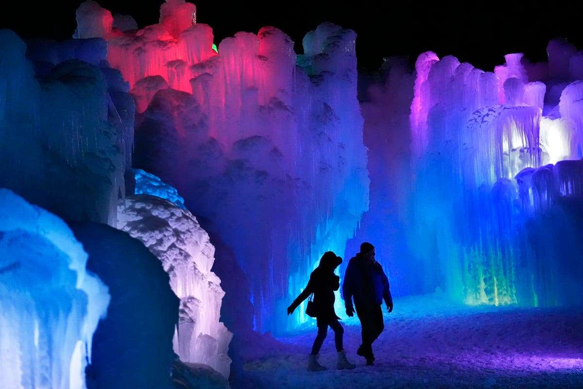 A cool sight! Ice Castles delight dazzles residents across the US