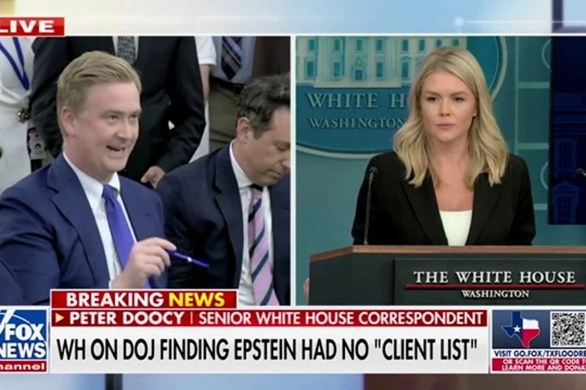 Peter Doocy grills Leavitt on Bondi’s broken Epstein list promise