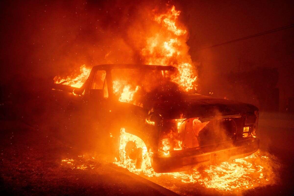 Watch: Wildfires rage through Altadena in California as five killed