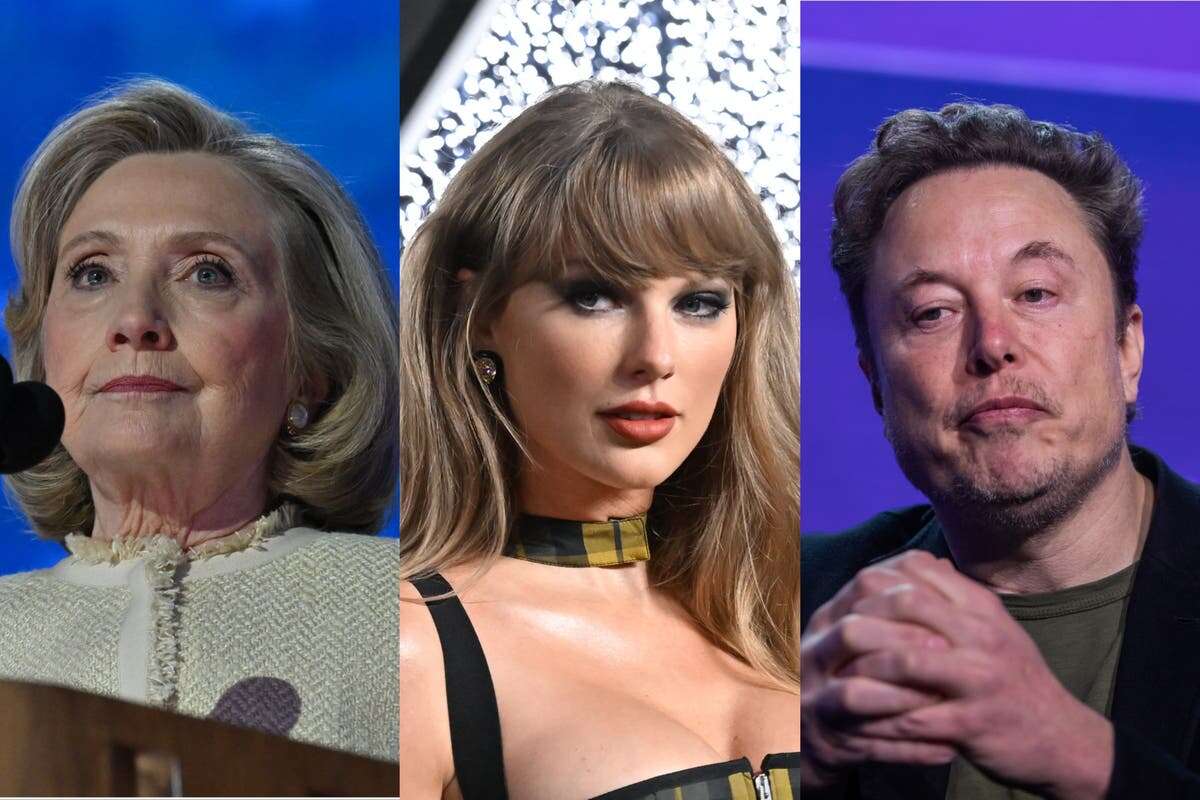 Hillary Clinton condemns Elon Musk’s ‘creepy’ message to Taylor Swift