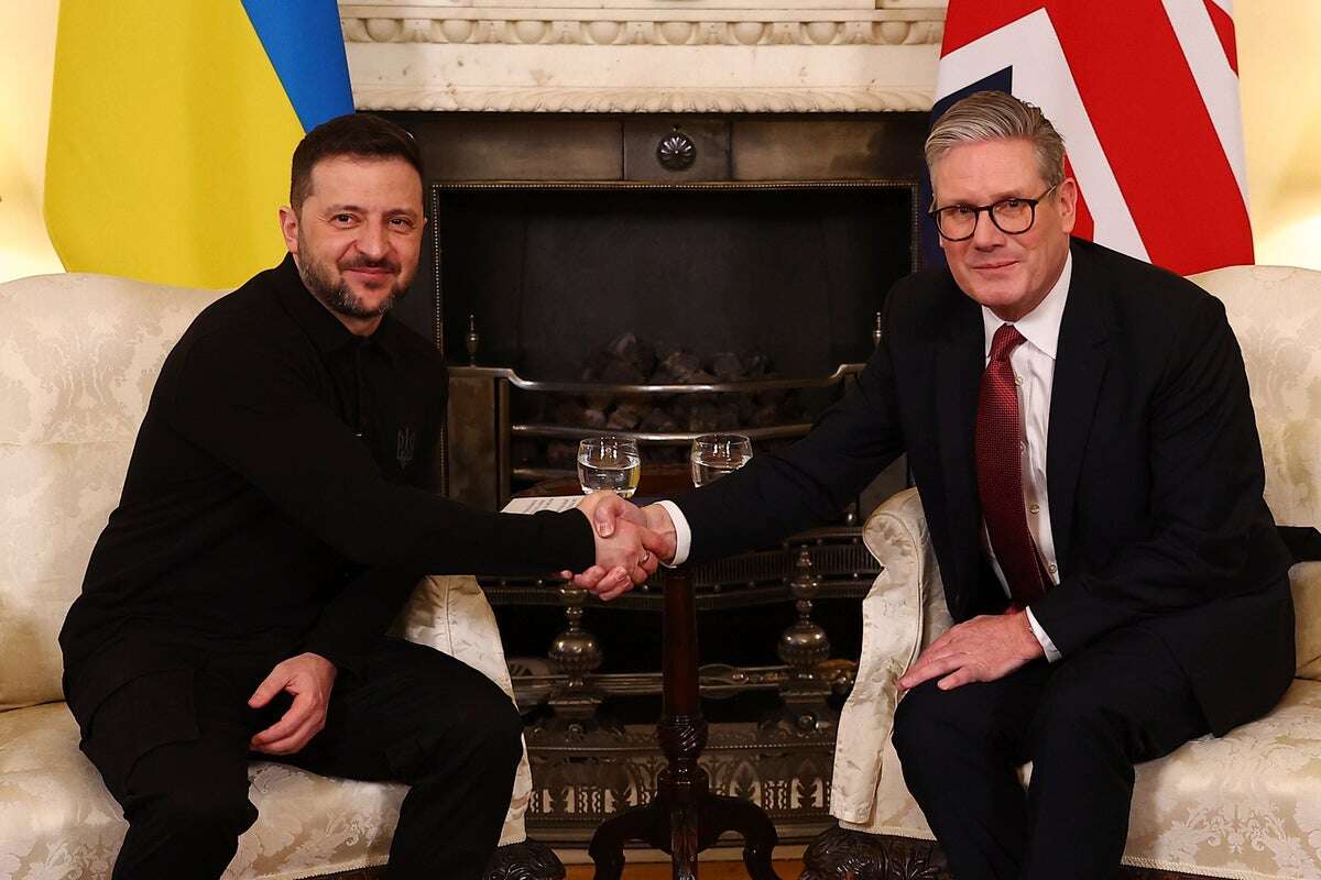 The Latest: Britain is hosting a summit of European leaders to shore up support for Zelenskyy