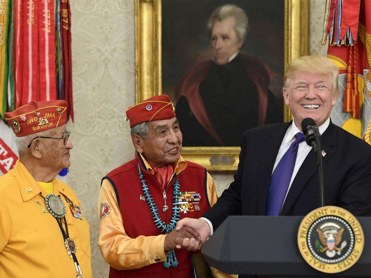 Military cuts pages about Indigenous code talkers to meet Trump order