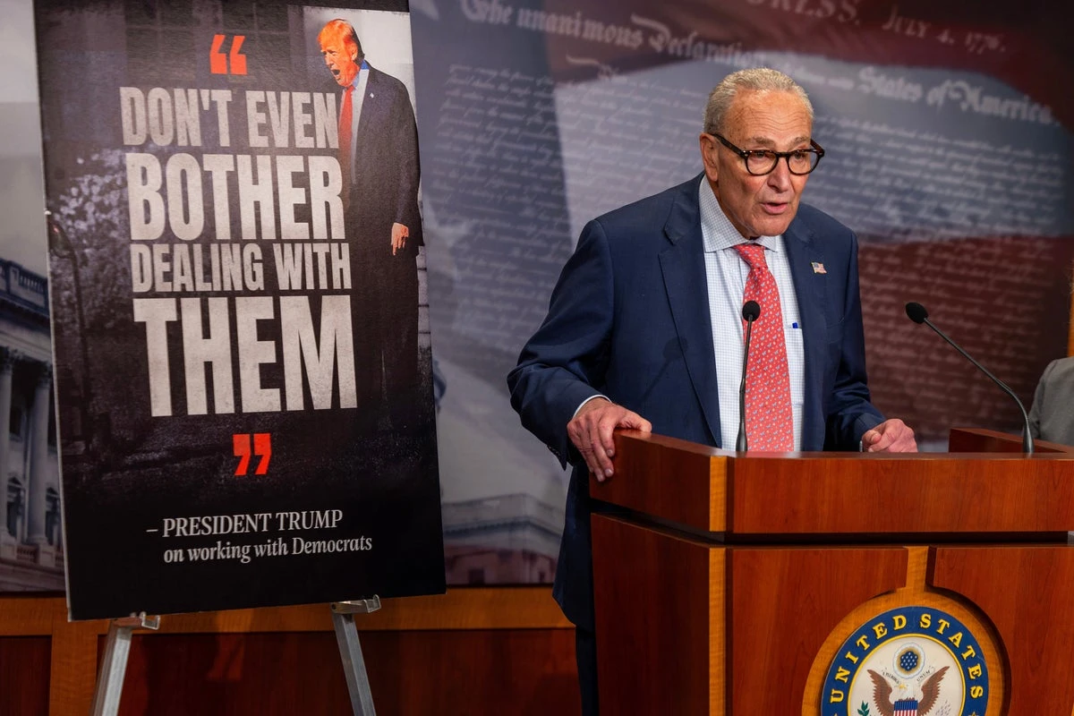 Democrats dig their heels in as Republicans leave ahead of a shutdown