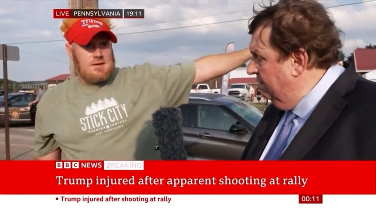 rump rally witness claims to have seen suspect on roof