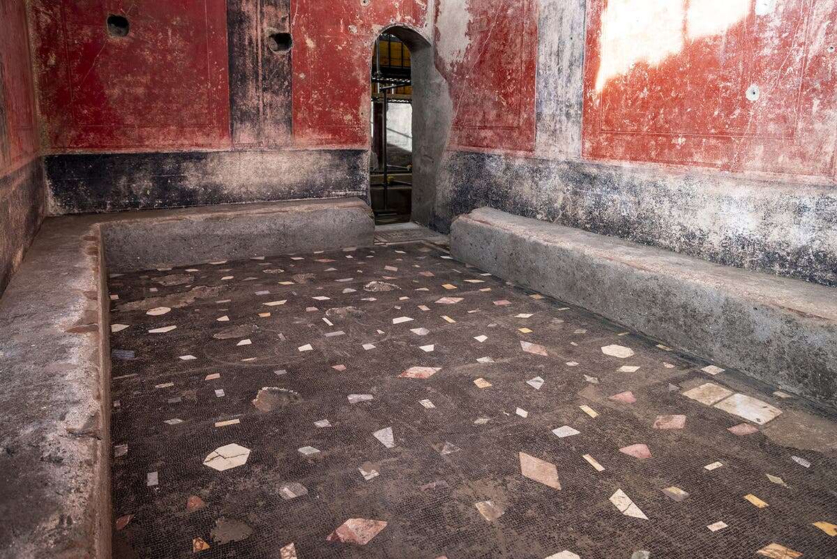 Archaeologists unearth remarkable preserved Pompeii bathhouse