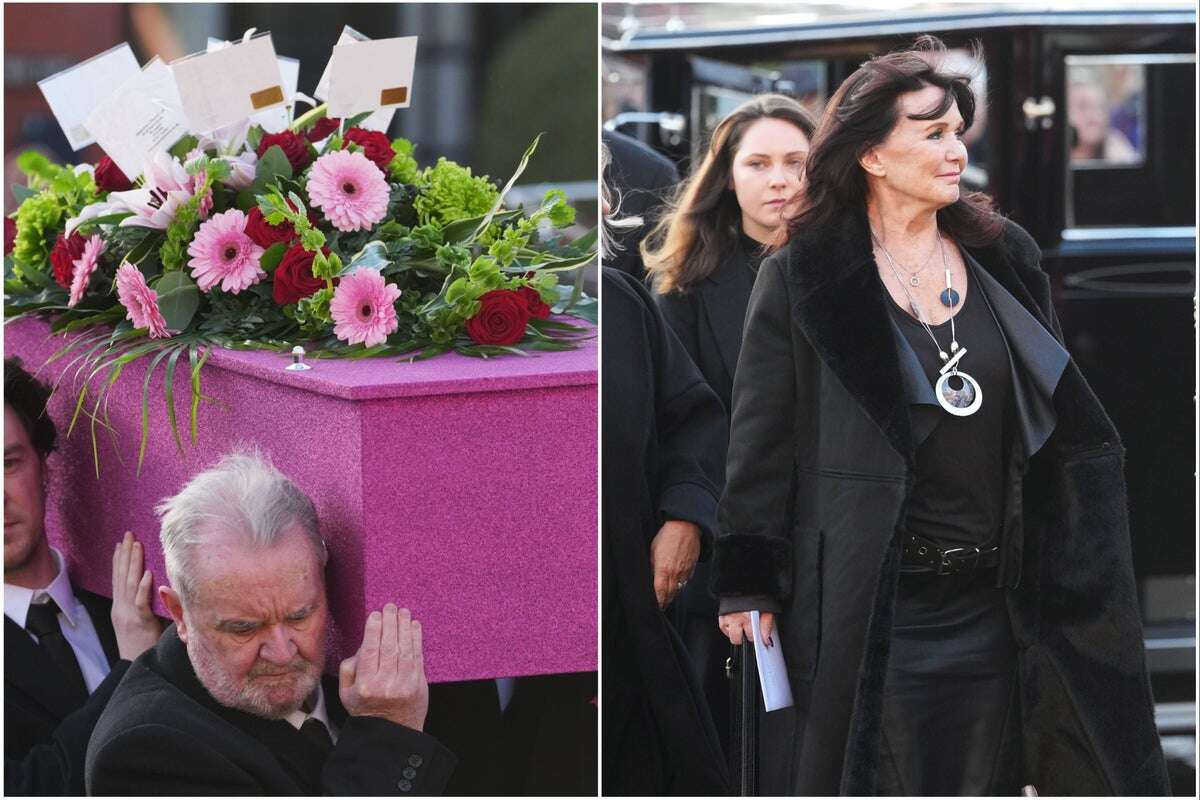 Linda Nolan laid to rest in sparkling pink coffin at Blackpool funeral