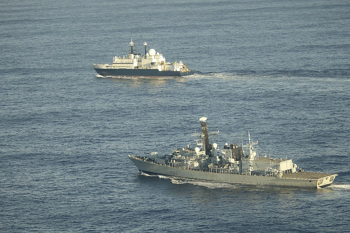 Russian ship incursions in British waters soar, Navy chief warns