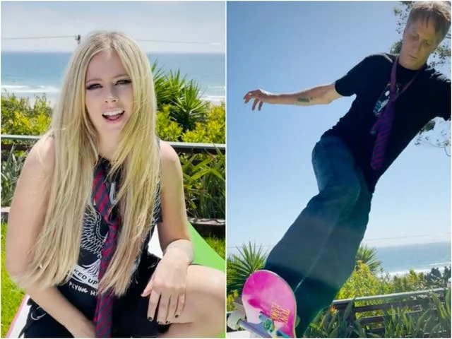 Avril Lavigne performs ‘Sk8er Boi’ with Tony Hawk on TikTok